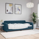 vidaXL kék bársony kanapéágy 90 x 200 cm