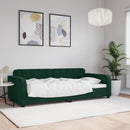 vidaXL sötétzöld bársony kanapéágy 90x200 cm