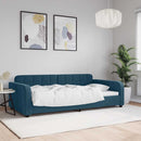 vidaXL kék bársony kanapéágy 100 x 200 cm