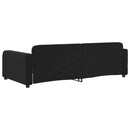 vidaXL fekete bársony kanapéágy 90 x 190 cm