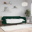 vidaXL sötétzöld bársony kanapéágy 80 x 200 cm