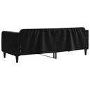 vidaXL fekete bársony kanapéágy 80 x 200 cm