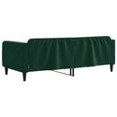vidaXL sötétzöld bársony kanapéágy 90x200 cm