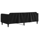 vidaXL fekete bársony kanapéágy 90 x 200 cm