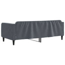 vidaXL sötétszürke bársony kanapéágy keret 100 x 200 cm