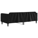vidaXL fekete bársony kanapéágy 90 x 190 cm