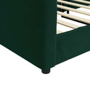 vidaXL sötétzöld bársony kanapéágy 80 x 200 cm
