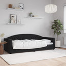 vidaXL fekete bársony kanapéágy 80 x 200 cm