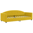 vidaXL sárga bársony kanapéágy 80 x 200 cm