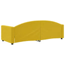 vidaXL sárga bársony kanapéágy 80 x 200 cm