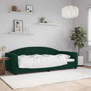 vidaXL sötétzöld bársony kanapéágy 90x200 cm
