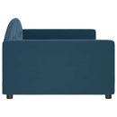 vidaXL kék bársony kanapéágy 100 x 200 cm