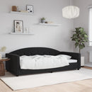 vidaXL fekete bársony kanapéágy 100 x 200 cm