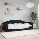 vidaXL fekete bársony kanapéágy 90 x 190 cm