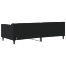 vidaXL fekete szövet kanapéágy 90 x 200 cm