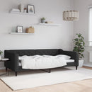 vidaXL fekete szövet kanapéágy 100 x 200 cm