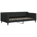 vidaXL fekete szövet kanapéágy 90 x 190 cm