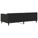 vidaXL fekete szövet kanapéágy 90 x 190 cm