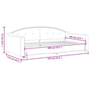 vidaXL sötétszürke szövet kanapéágy 100 x 200 cm