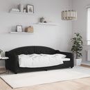 vidaXL fekete szövet kanapéágy 90 x 190 cm