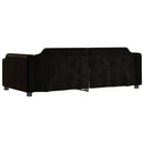 vidaXL fekete szövet kanapéágy 80 x 200 cm