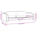 vidaXL sötétszürke szövet kanapéágy 90 x 200 cm