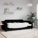vidaXL fekete szövet kanapéágy 90 x 190 cm
