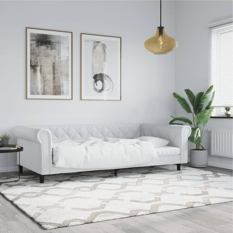 vidaXL fehér műbőr kanapéágy 80 x 200 cm