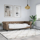 vidaXL kávészínű műbőr kanapéágy 80 x 200 cm
