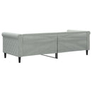 vidaXL világosszürke bársony kanapéágy keret 80 x 200 cm