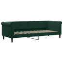 vidaXL sötétzöld bársony kanapéágy 80 x 200 cm