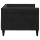 vidaXL fekete bársony kanapéágy 80 x 200 cm
