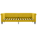 vidaXL sárga bársony kanapéágy 80 x 200 cm