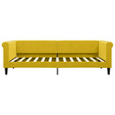 vidaXL sárga bársony kanapéágy 90 x 200 cm
