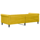 vidaXL sárga bársony kanapéágy 90 x 200 cm