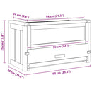 vidaXL tömör fenyőfa hörcsögketrec 60 x 30 x 35 cm
