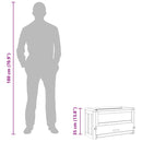 vidaXL tömör fenyőfa hörcsögketrec 60 x 30 x 35 cm