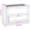 vidaXL tömör fenyőfa hörcsögketrec 60x35,5x42 cm