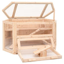vidaXL tömör fenyőfa hörcsögketrec 80x40x43 cm