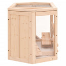 vidaXL tömör fenyőfa hörcsögketrec 80x40x43 cm