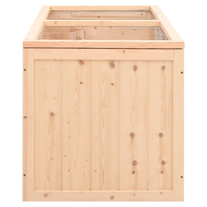 vidaXL tömör fenyőfa hörcsögketrec 104 x 52 x 54 cm