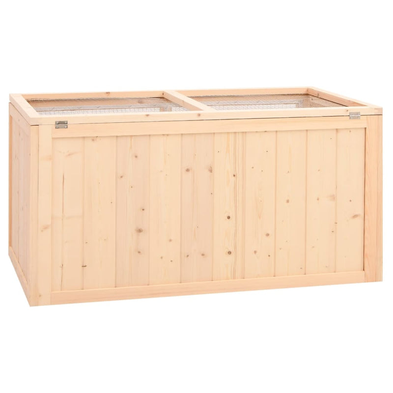 vidaXL tömör fenyőfa hörcsögketrec 104 x 52 x 54 cm