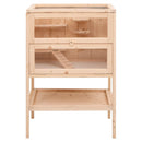 vidaXL tömör fenyőfa hörcsögketrec 55 x 40 x 80 cm