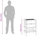 vidaXL tömör fenyőfa hörcsögketrec 55 x 40 x 80 cm