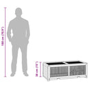 vidaXL tömör fenyőfa hörcsögketrec 104x52x38 cm