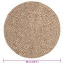 vidaXL ZIZUR juta hatású beltéri és kültéri szőnyeg 90 cm