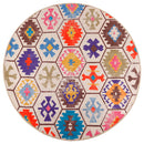 vidaXL többszínű mosható csúszásgátló szőnyeg Ø 120 cm