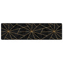 vidaXL fekete-arany mosható csúszásgátló szőnyeg 80 x 300 cm