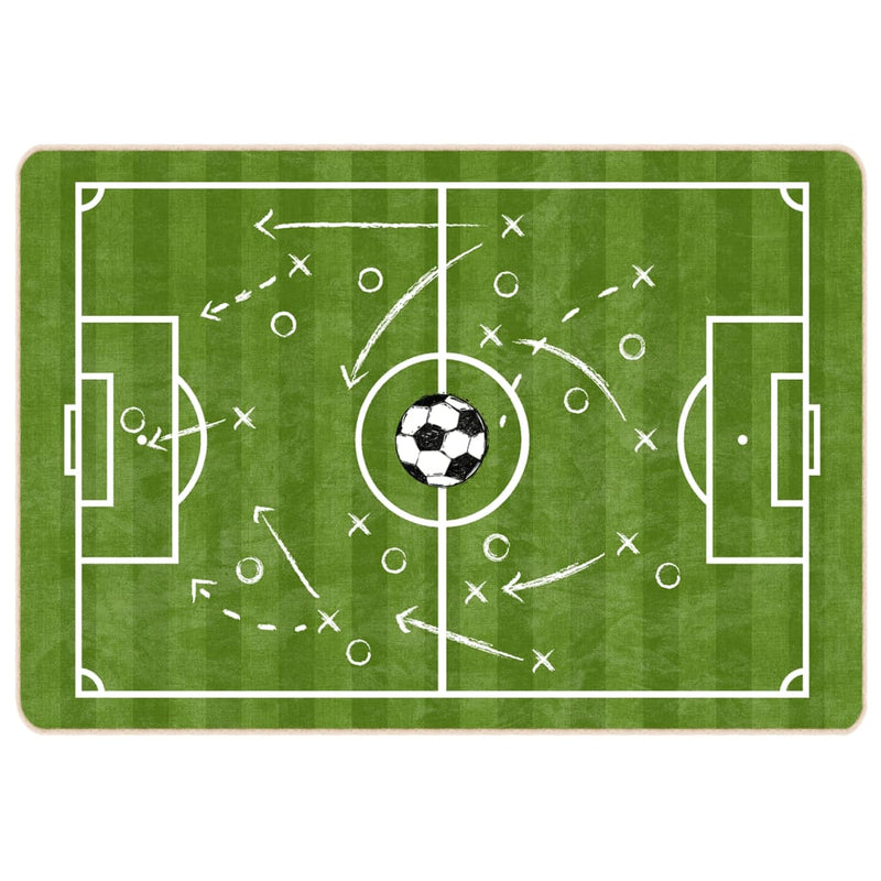 vidaXL zöld mosható csúszásgátló futballpálya gyerekszőnyeg 160x230 cm