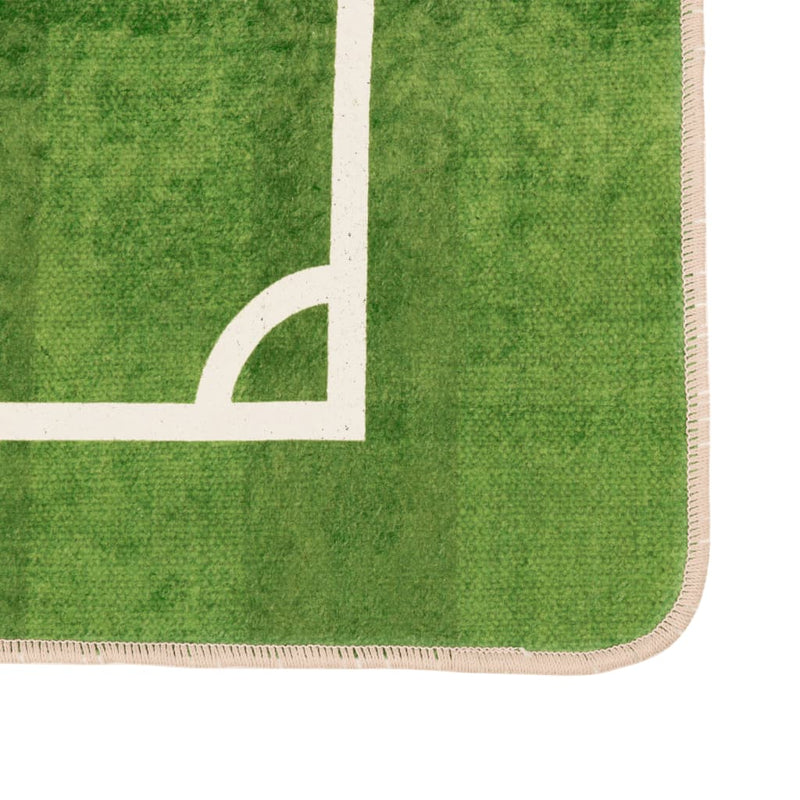 vidaXL zöld mosható csúszásgátló futballpálya gyerekszőnyeg 160x230 cm